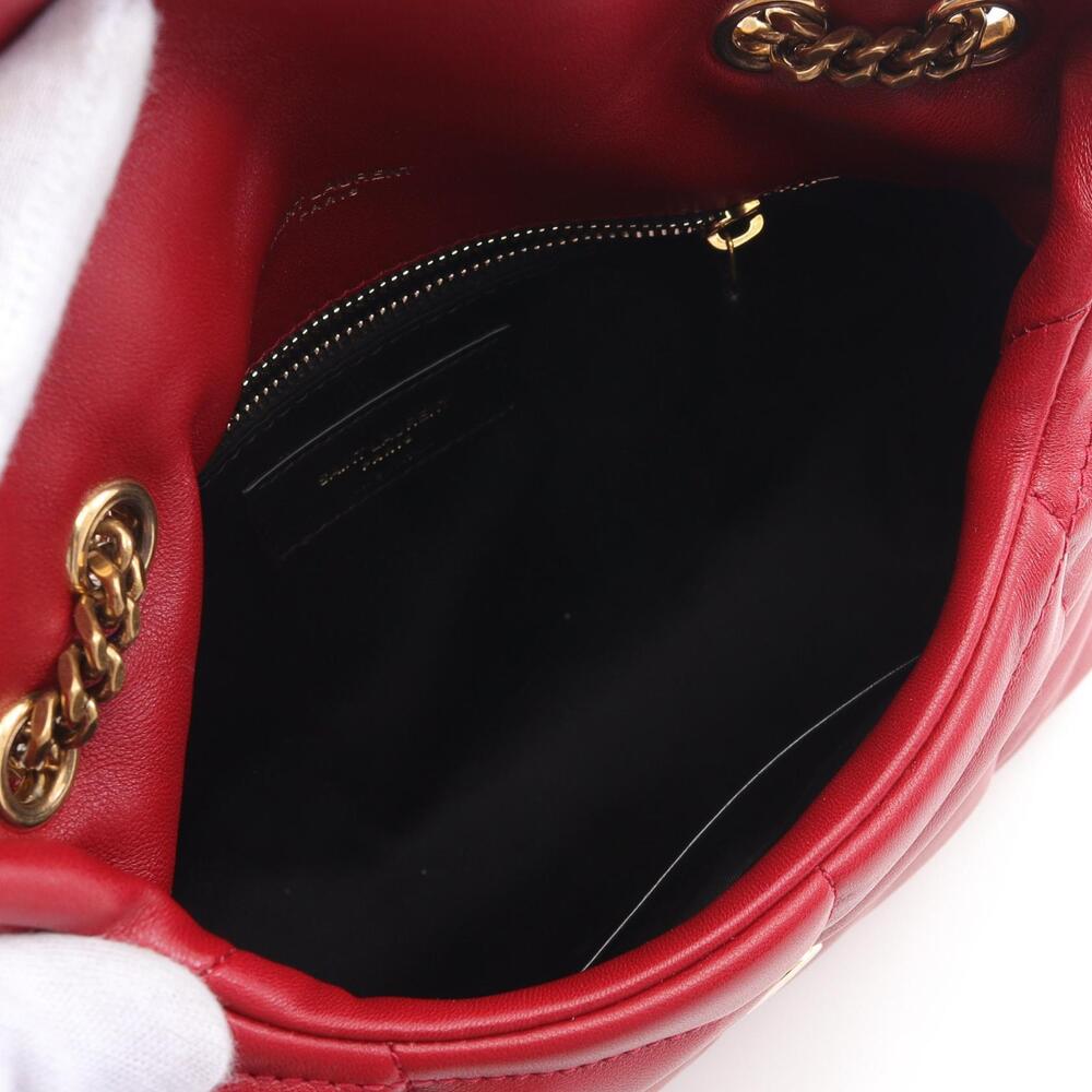 Saint Laurent puffer toy bag shoulder leather red - Picture 3 of 4